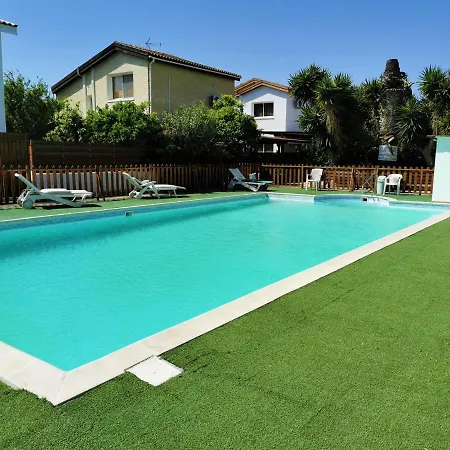 Villa Beach And Pool With Deck, Outdoor Furniture And Stone Bbq Oroklini